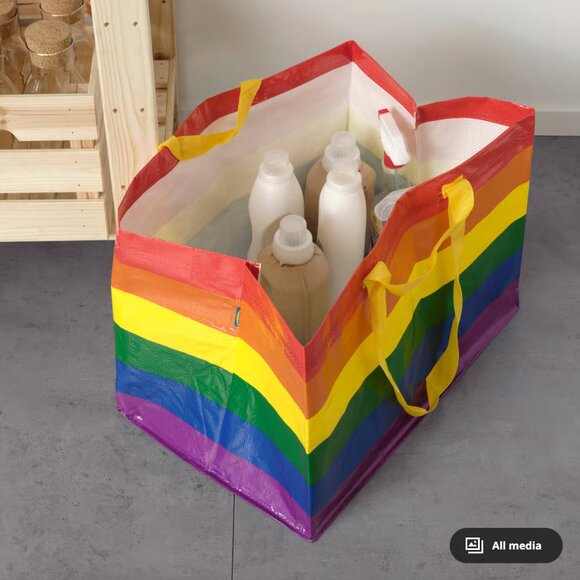 NWT! Ikea STORSTOMMA Multicolor Bag - Large - Picture 4 of 7